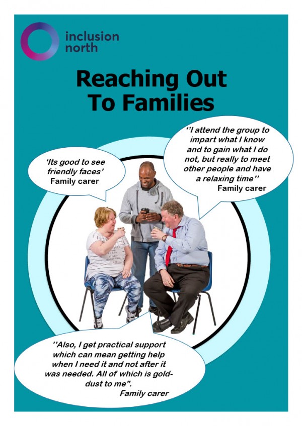 An invitation to attend the next online Reaching Out To Families meeting.